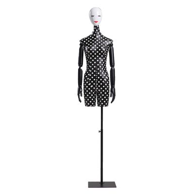 Female Full-Body Sewing Mannequin with Brushed Metal Base