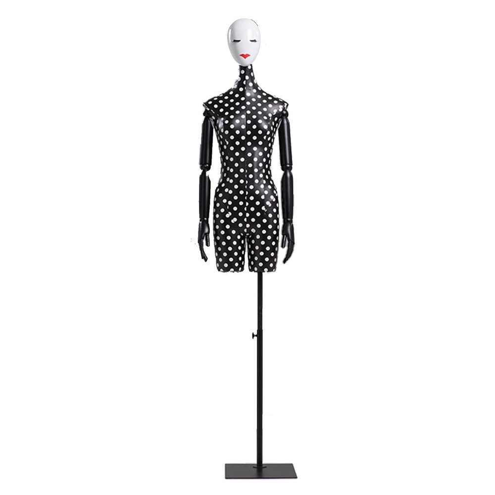 Female Full-Body Sewing Mannequin with Brushed Metal Base