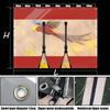 SDLLG Transparent PVC Tarpaulin, 600 g, Waterproof, 2 m x 2 m, Red view 2