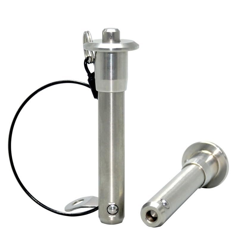 Free Shipping 1-Piece Quick-Release Ball Lock Pin, Button Handle, Stainless Steel, Dia. 5/6/8/12/16/20 (Size: MT171A-M12, Usable Length: 10 mm)
