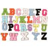 Locomo Personalized Chenille Letter Patch, 5.5 cm, Gold Trim, Iron-On or Sew-On, A–Z view 2