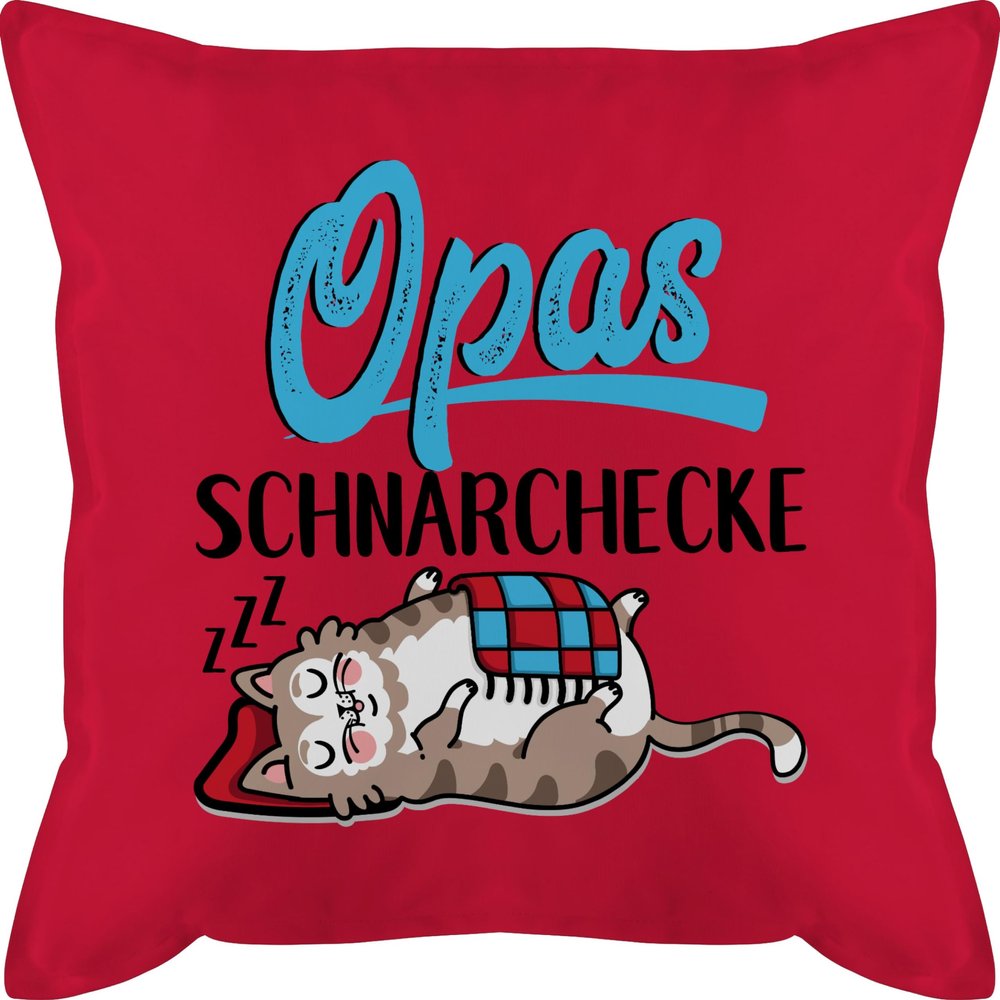 Shirtracer Grandpa's Snore Corner Cat Pillow, 50 x 50 cm