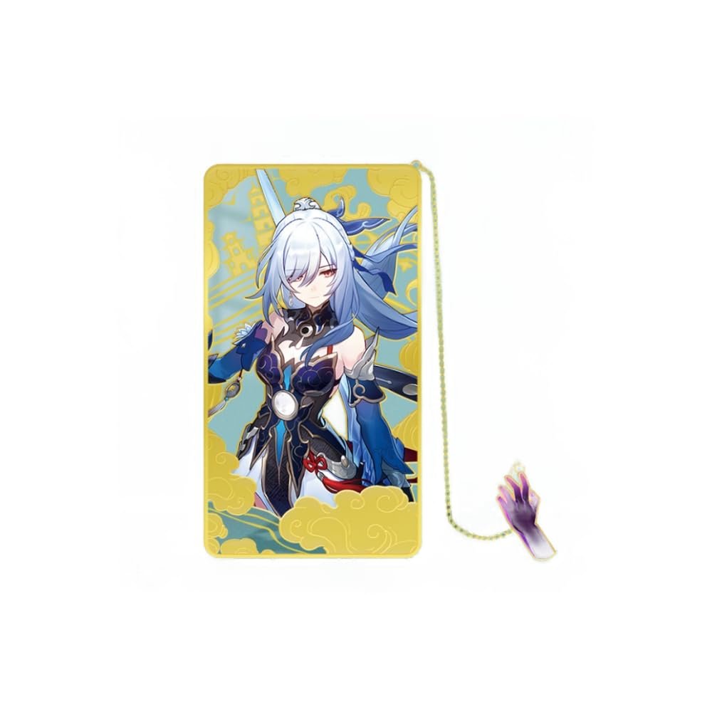 1 x Honkai: Star Rail Metal Character Bookmark with Chain, Style 14