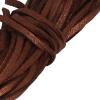5 m Velvet Cord, Double-Sided Glittering Velvet, Brown view 4