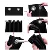 Blackout Curtains, Gray and Black Cat 3D Print, 2-Pack view 2