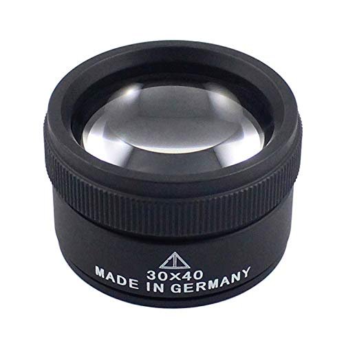 FGHGF Premium 30x 40 mm Measuring Loupe Magnifier for Coins, Stamps, and Jewelry