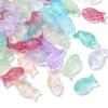 Stiesy 100-Piece Glass Fish Beads, Random Colors, Transparent Ocean Animal Spacers for Jewelry DIY view 1