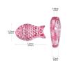 Stiesy 100-Piece Glass Fish Beads, Random Colors, Transparent Ocean Animal Spacers for Jewelry DIY view 2