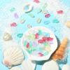 Stiesy 100-Piece Glass Fish Beads, Random Colors, Transparent Ocean Animal Spacers for Jewelry DIY view 3