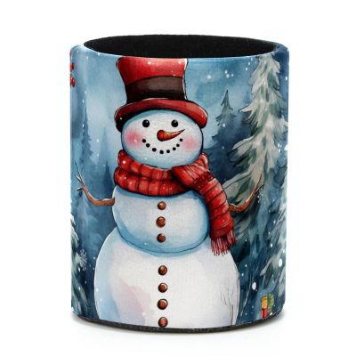 Stylish Snowman Pattern Pen Holder and Desk Organizer