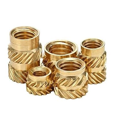 100-Piece M6/M8 Knurled Threaded Heat-Set Inserts, Copper Nuts for Plastic