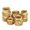 100-Piece M6/M8 Knurled Threaded Heat-Set Inserts, Copper Nuts for Plastic view 1