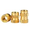 100-Piece M6/M8 Knurled Threaded Heat-Set Inserts, Copper Nuts for Plastic view 4