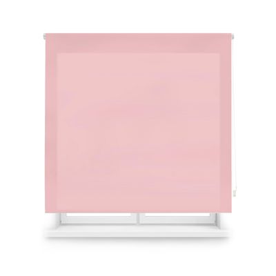 Blindecor Custom-Size Light-Filtering Roller Shade, Pink, 75 x 175 cm