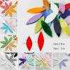 Mosaic Tiles 80 g/2.82 oz, 32 pcs/24 pcs, Leaf-Shaped, Wine Red view 2
