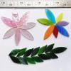 Mosaic Tiles 80 g/2.82 oz, 32 pcs/24 pcs, Leaf-Shaped, Wine Red view 4