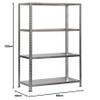 Simonrack Heavy-Duty Shelving Unit, 150x90x40 Metal Shelf, 4 Shelves, Galvanized - Advantage view 3