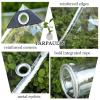 Clear Outdoor PVC Tarpaulin Curtains with Zippers, 2.8 x 2.5 m view 3