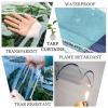 Clear Outdoor PVC Tarpaulin Curtains with Zippers, 2.8 x 2.5 m view 4