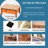 ARMERI Winter Kotatsu Table Set, Japanese Folding Heated Table with Heater, Blanket, and Futon Mat view 4