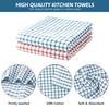 Nialnant 8-Pack Cotton Kitchen Dishcloths, 100% Cotton, Soft and Absorbent, 27.9 x 27.9 cm view 3