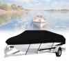 ZIXIAO Boat Cover, Waterproof 600D Oxford Fabric, Trailerable, UV-Resistant, for All-Weather Outdoor Protection, 11–13 ft view 1