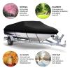 ZIXIAO Boat Cover, Waterproof 600D Oxford Fabric, Trailerable, UV-Resistant, for All-Weather Outdoor Protection, 11–13 ft view 3