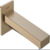 hansgrohe Tecturis E Tub Spout, 210 mm, Brushed Bronze view 1
