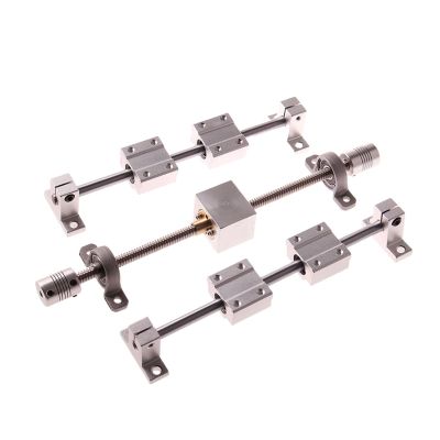 T8 Lead Screw Kit, 8 mm Diameter, 2 mm Lead, 600 mm, 16-Piece Set