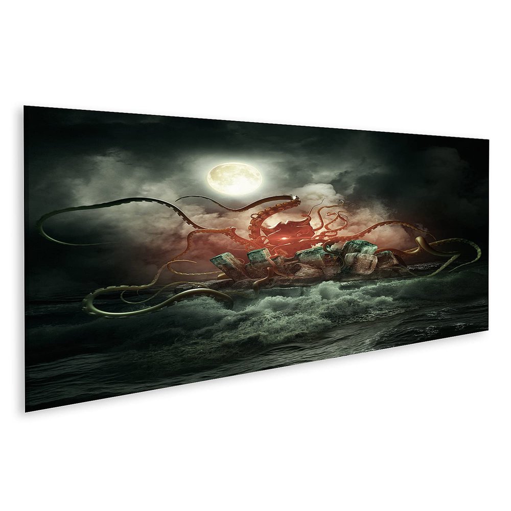 islandburner Cthulhu of the Night Horror Canvas Wall Art