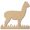 MDF Alpaca in Grass - 5–50 cm Decor & Crafts view 1