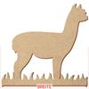 MDF Alpaca in Grass - 5–50 cm Decor & Crafts view 3