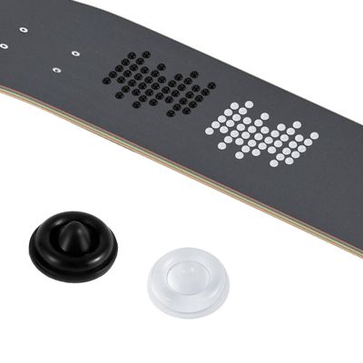 PEUTIER 100-Piece Non-Slip Snowboard Stomp Pads, Self-Adhesive Traction Studs, Clear and Black