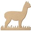 MDF Alpaca in Grass – 5–50 cm Craft Décor view 1