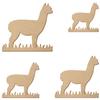 MDF Alpaca in Grass – 5–50 cm Craft Décor view 2