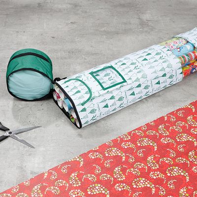 INDA-Exclusiv Gift Wrap Organizer with Christmas Tree Design