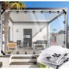 ZHJSHOU Transparent Waterproof Tarp with Eyelets, 1.6 x 2.3 m, 0.55 mm PVC Cover view 1
