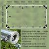 ZHJSHOU Transparent Waterproof Tarp with Eyelets, 1.6 x 2.3 m, 0.55 mm PVC Cover view 4