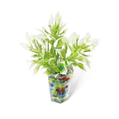 Odoria 1:12 Miniature Potted Plants Dollhouse Accessory, Multicolor