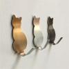Wall-Mounted Coat Rack, 2-Piece Self-Adhesive Cat-Pattern Hooks, Color B view 3
