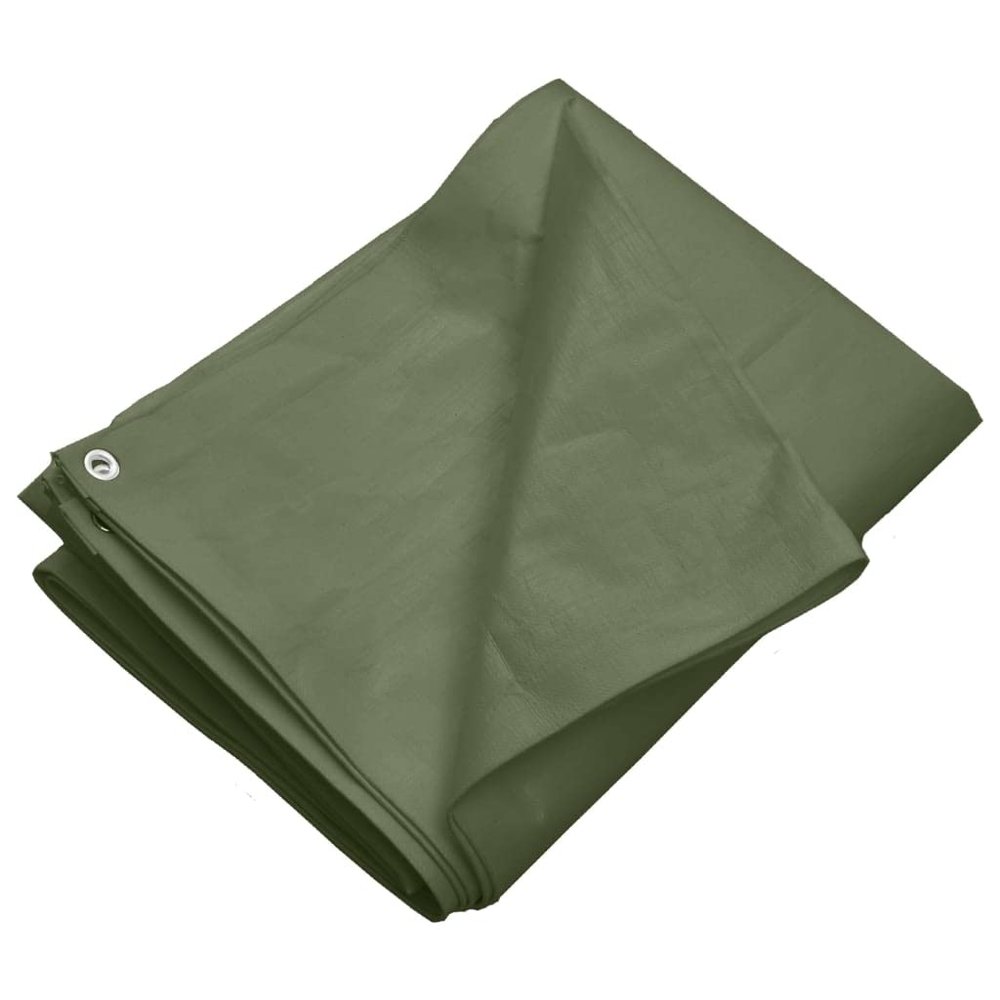 vidaXL Green HDPE Tarpaulin 6 x 10 m, 260 g/m²