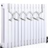AHDFY Expandable Stainless Steel Radiator Clothes Airer, Space-Saving Hanging Dryer, 10.5–57 cm, 6 Hooks view 1