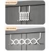 AHDFY Expandable Stainless Steel Radiator Clothes Airer, Space-Saving Hanging Dryer, 10.5–57 cm, 6 Hooks view 4