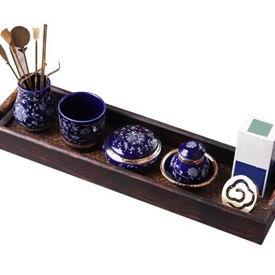 SciAza Brass Incense-Making Kit, Traditional Chinese 15-Piece Ceramic Incense Stick Set in Gift Box