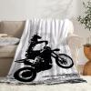 Motorcycle Dirt Bike Super Soft Fleece Throw Blanket, 80 x 60 in view 3