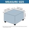 ELYSYSRL Square Ottoman Cover, Stretch Slipcover, 40 x 40 cm (16 x 16 in), #14 view 2