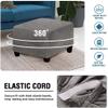 ELYSYSRL Square Ottoman Cover, Stretch Slipcover, 40 x 40 cm (16 x 16 in), #14 view 4