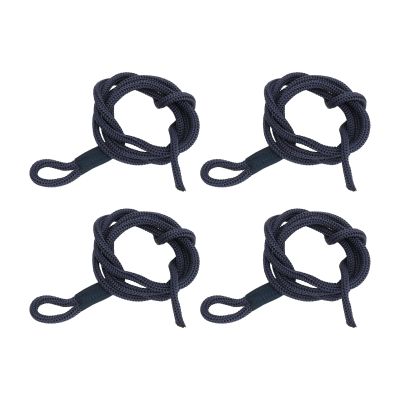 4-Pack High-Strength Polyester Dock Lines, 1.5 m, Blue