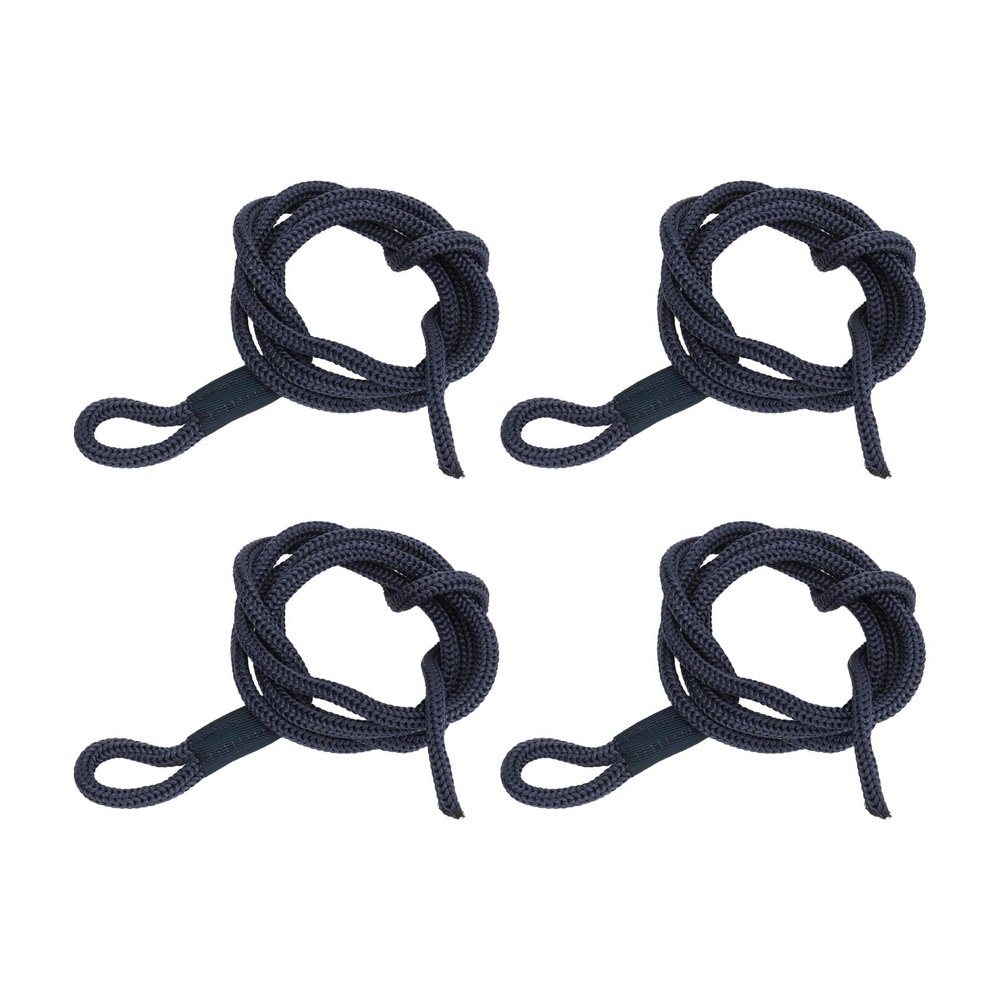 4-Pack High-Strength Polyester Dock Lines, 1.5 m, Blue