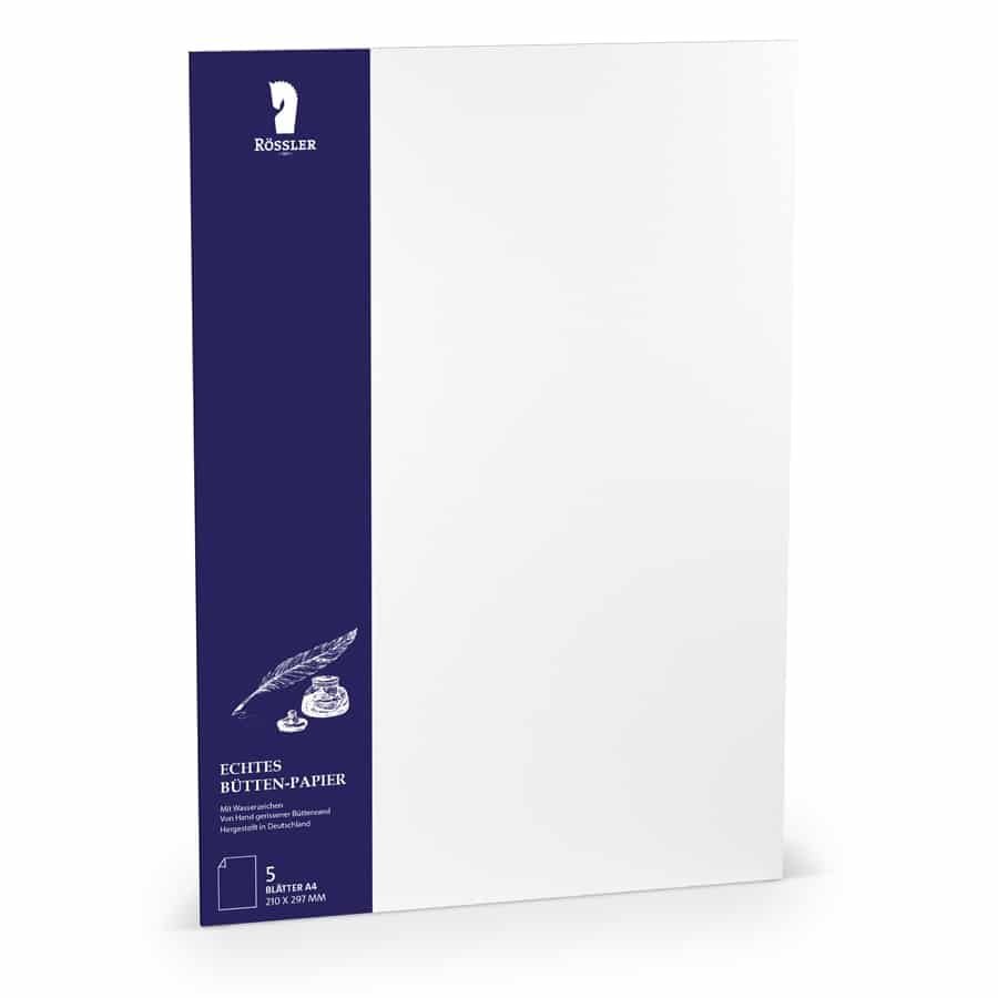 A4 White Deckle-Edge Paper